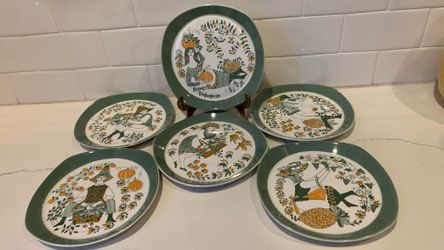 MCM Figgjo Flint Lunch/Salad Plates Made In Norway