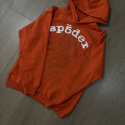 Spyder Legacy Orange Hoodie Size MEDIUM