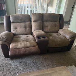 Loveseat and sofa couches
