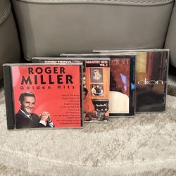 MIX CDS VINTAGE ROGER MILLER CONWAY TWITTY YANNI CELINE SET OF FOUR