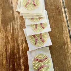 Rhinestone stud softball 🥎