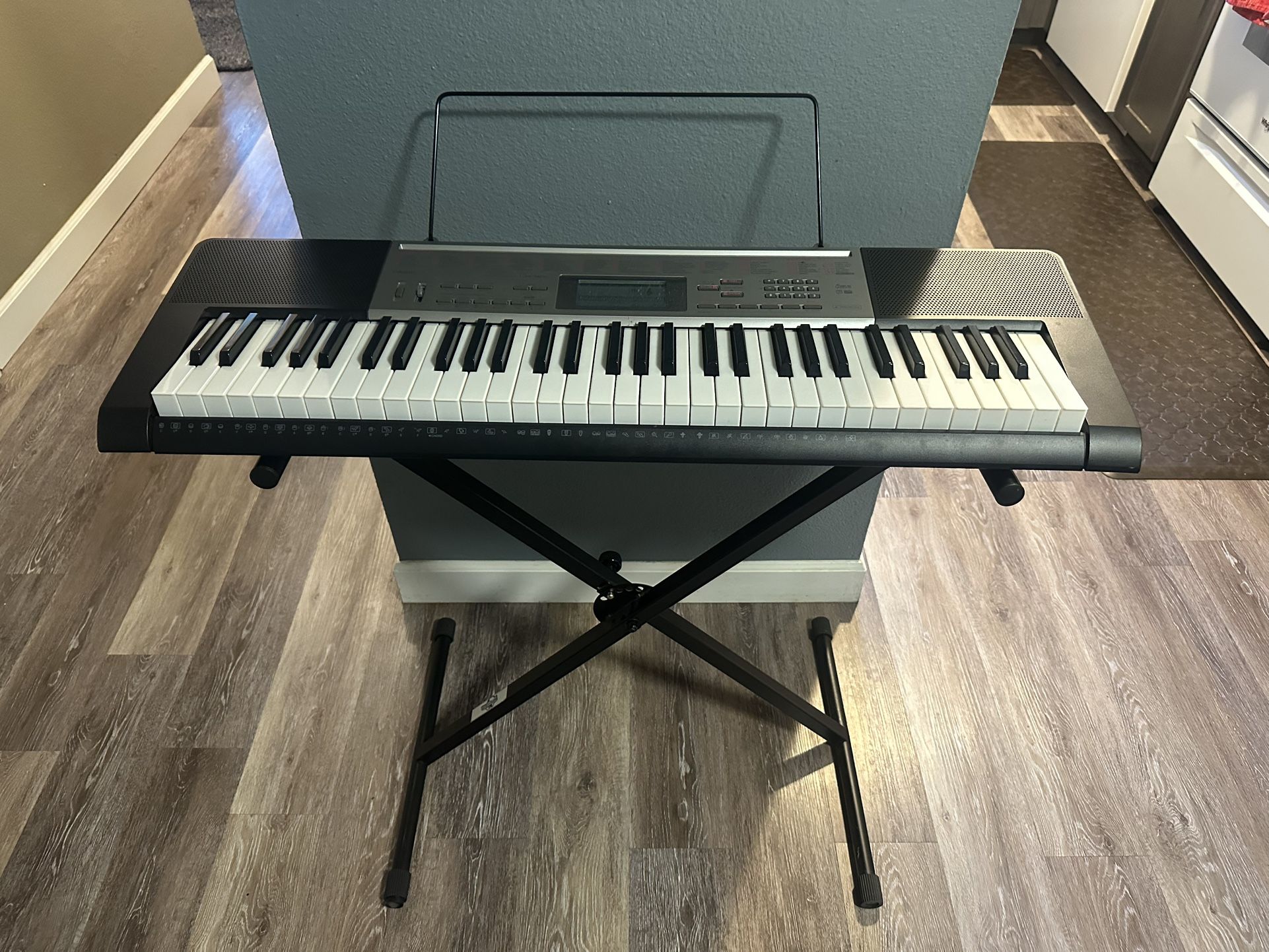 Casio keyboard and stand