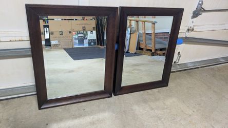 Framed mirrors and etc.