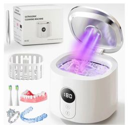 Ultrasonic Retainer & Jewelry Cleaner with UV Light