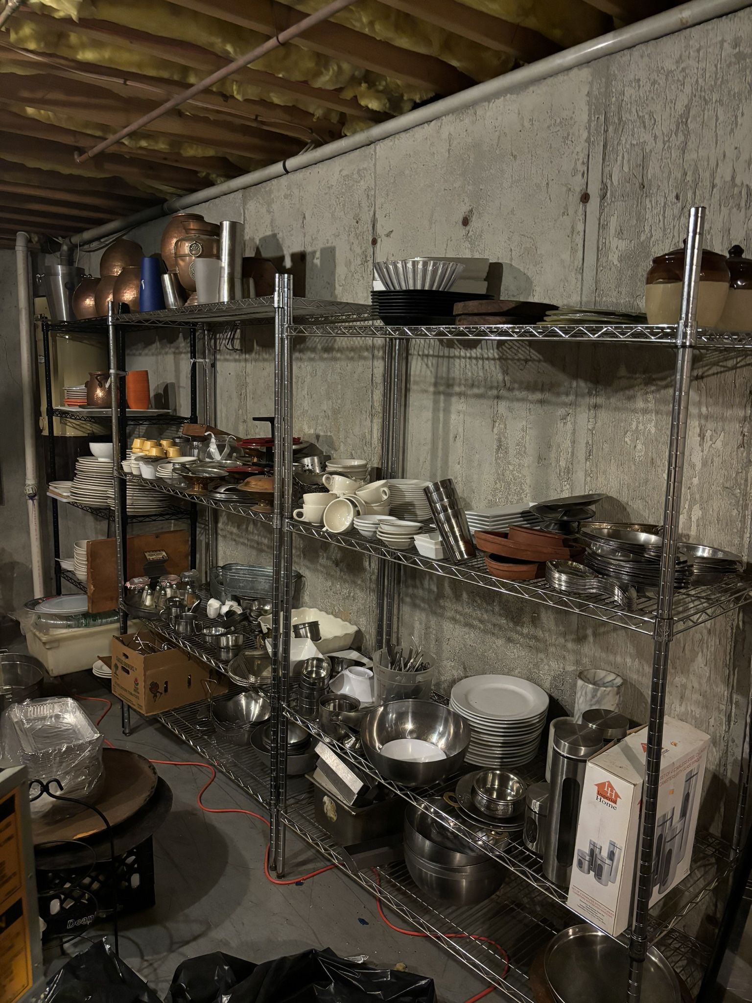 Basement Full Of Restaurant Stuff