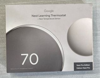 Google Nest Learning Thermostat 4th Gen + Sensor PRO – NEW