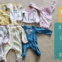 Newborn Baby Girl Clothing Bundle
