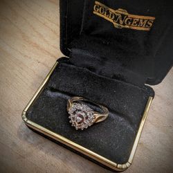 Yellow gold Diamond Cluster 