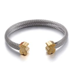 Tous Mesh Bracelet / Silver and Gold