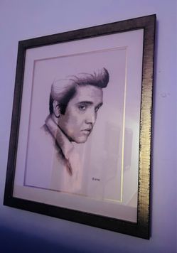 Cuadro punto de cruz con  EPE Elvis Presley