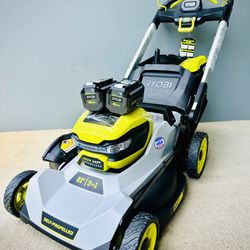 Brand New Ryobi 40V HP Brushless 21 in. Cordless Battery Walk Behind Self-Propelled Lawn Mower with (2) 6.0 Ah Batteries and Charger