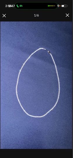 $50 TennisChain18kWhiteGoldPlated