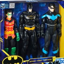 Batman 12in  Action Figure 3-Pack Brand New
