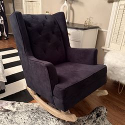 Black Lounge Rocking Chair