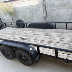 Big Tex Double Axle 16 Foot Trailer W/brakes 