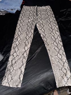 Snakeskin Print Pants