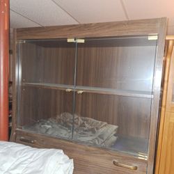 Cabinet ..glass..n..storage bookshelf