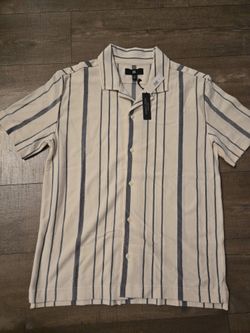 BANANA REPUBLIC Luxury Touch Pique Resort Shirt - MEN Medium - New w/ Tags