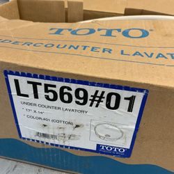 Under Counter Lavatory .  17x14     New 