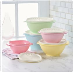 Tupperware Servalier Vintage Set Of 5 