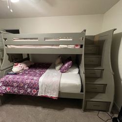 Full And Twin Bunk Bed….Mattress Not Included 