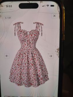Floral mini dress for women