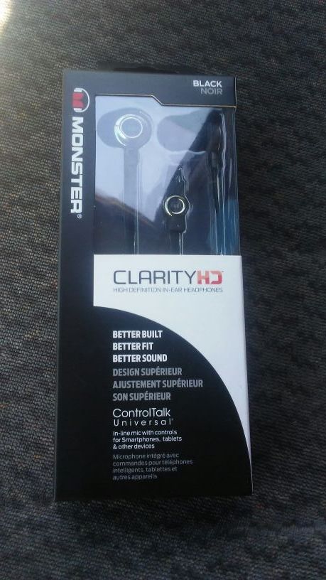 Monster Clarity HD - High Definition Ear Phones