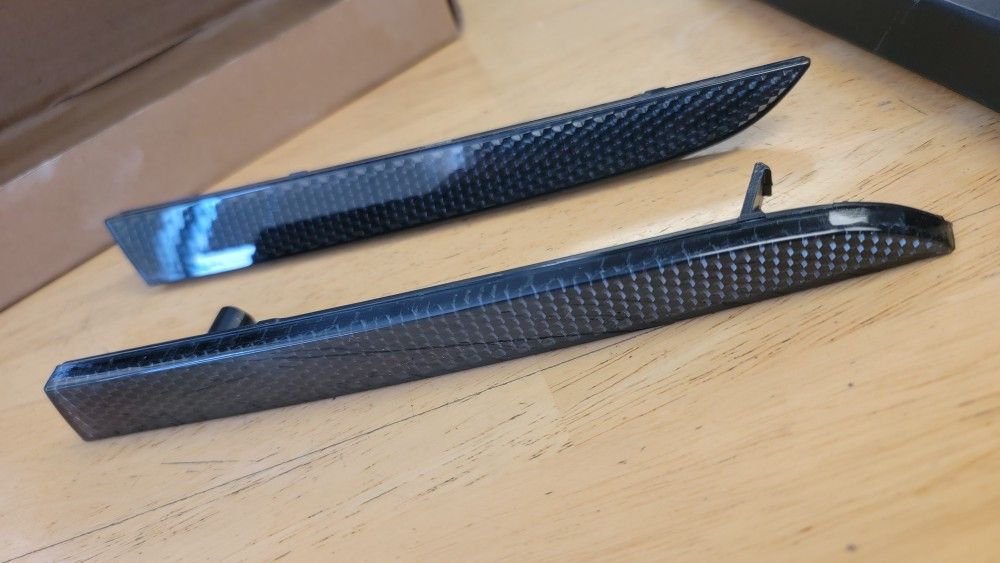 2016+ Chevy Camaro Smoked Rear Bumper Reflector
