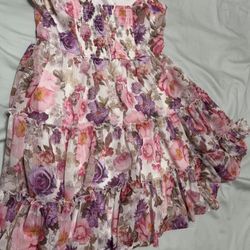 Francescas Floral Colorful Mini Dress