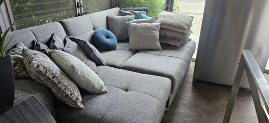 Small Loveseat With Chase and Ottoman