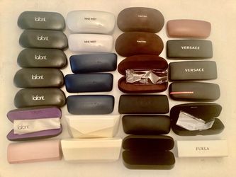 NEW Designer Unisex Hardshell Sunglasses / Eyeglasses Case Prada, Tom Ford,  Versace,  Dolce G. , Jimmy Choo SOLD INDIVIDUALLY