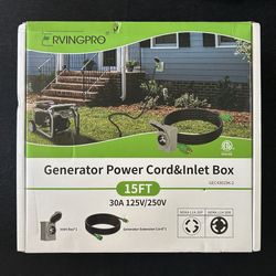 Generator Power Cord & Inlet Box