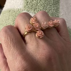 Rose Cross Double Finger Cross Ring