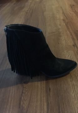 Black fall booties