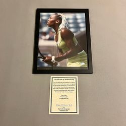 Venus Williams Authentic Autographed 8x10 Framed Photo