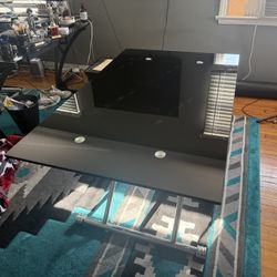 Adjustable Glass Table 48”x 30”