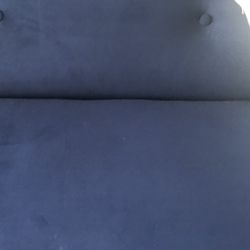 Navy blue Velvet fouton