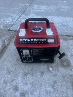 For sale a powerpro 1000 watt generator. It is in good working condition.