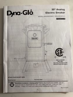 Electric Dyna Glo smoker