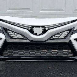 WHITE 040 TOYOTA CAMRY 2021 2022 2023 FRONT BUMPER