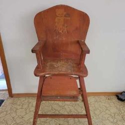 Antique Wooden Highchair
