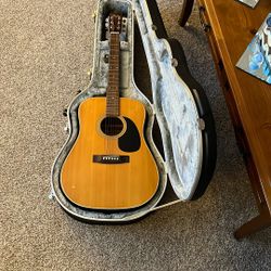 Vintage Fender Acoustic Guitar 