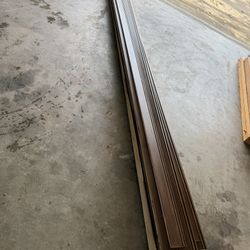 16 Foot Stained Poplar Baseboard Trim (24 Boards)
