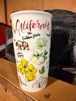 Starbucks California The Golden State Ceramic Travel Mug