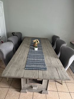 mesa para comedor con seis sillas