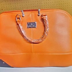 Leather Travel bags (Separate)- 1 Orange 1 Brown
