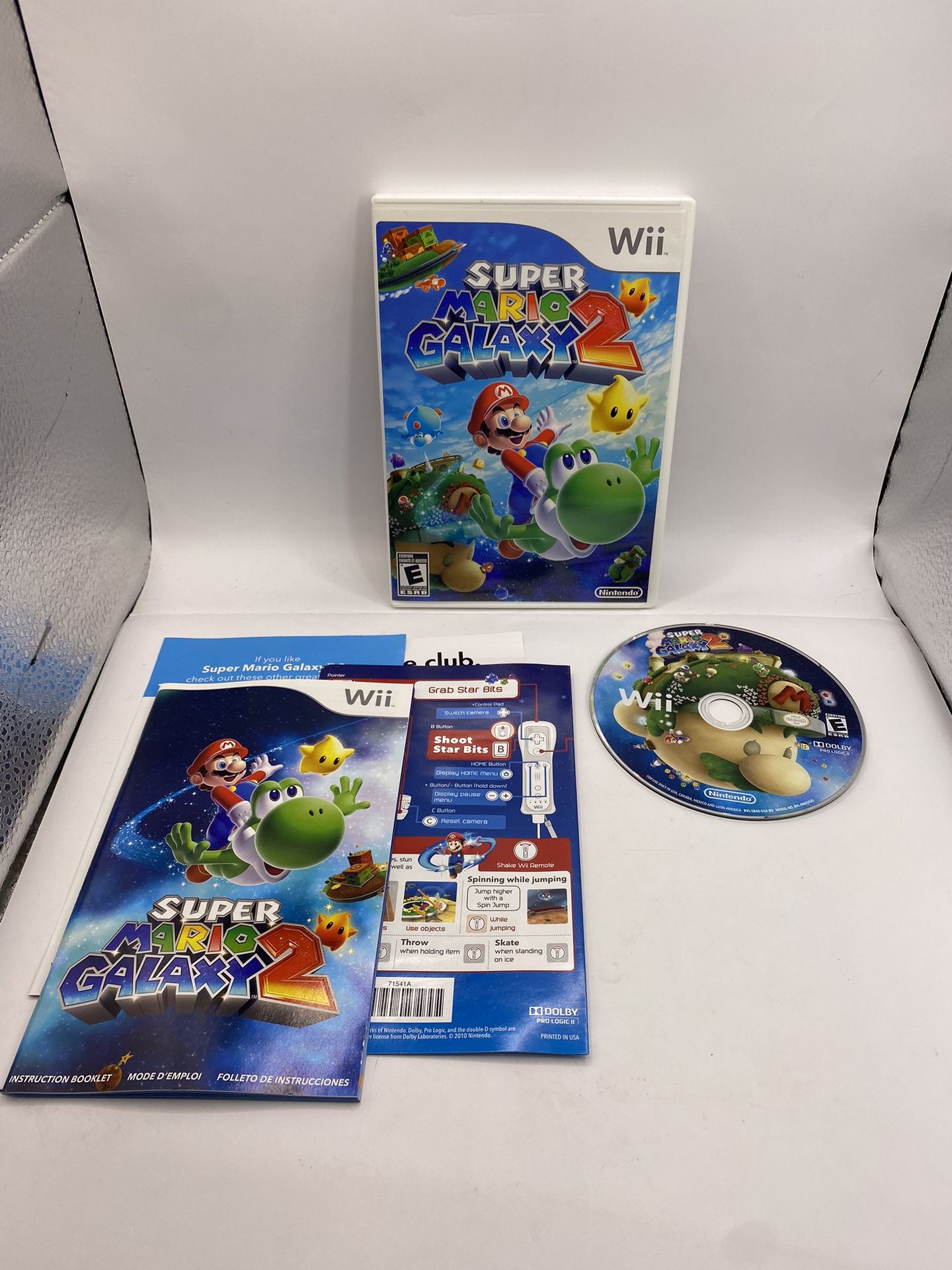 Nintendo Wii Super Mario Galaxy 2 Complete w/ Manual & Inserts Mint