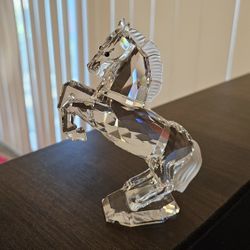Swarovski Silver Crystal Horse Figurine  (NO Box & Small Chip)