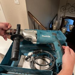 6.6 Amp 1/2 in. Corded Variable Speed Hammer Drill with Torque Limiter Side Handle Depth Gauge Chuck Key Hard Case