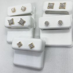 10k Diamond Earrings 